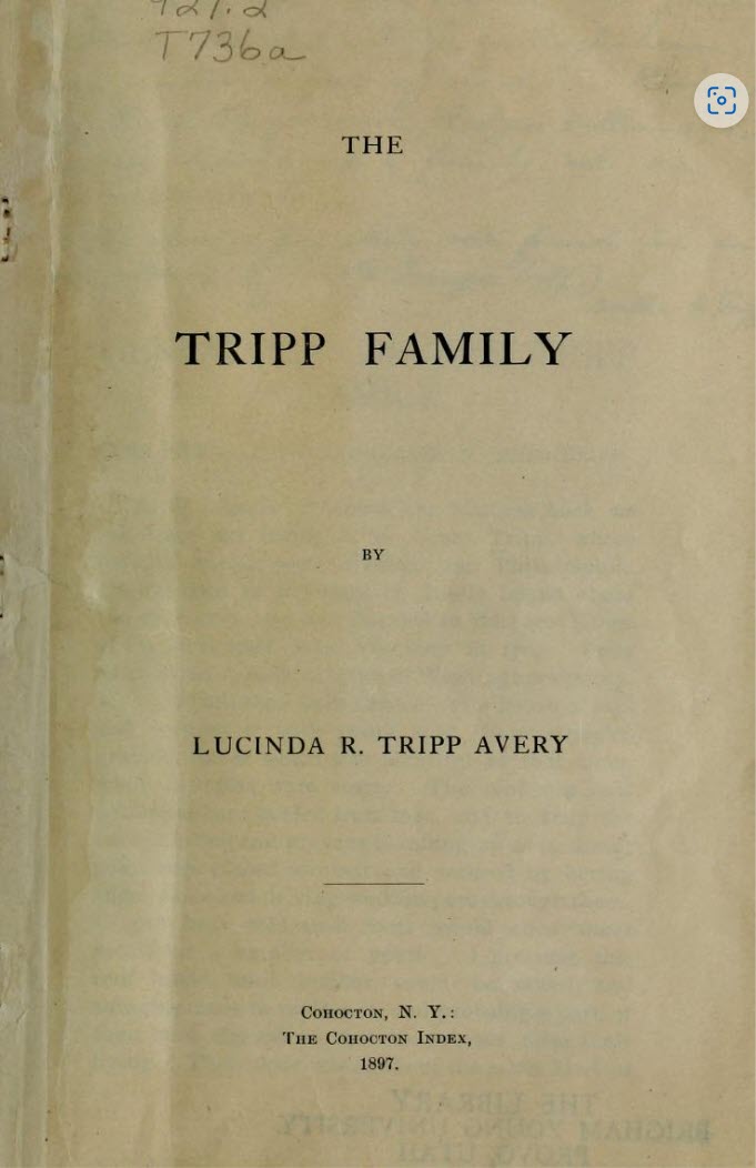 The Tripp family
by Avery, Lucinda Ruth Tripp